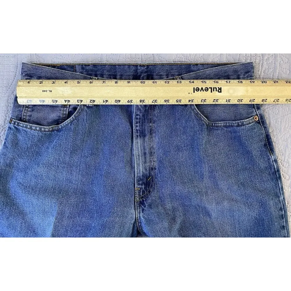 Mens Levis Sz 40 X 30 5 Pkt Straight 550 100% Cotton Medium Wash Denim Jeans